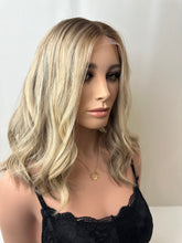 Load image into Gallery viewer, Holly is a 16" length, medium cap made with premium Euro quality human hair