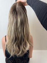 Load image into Gallery viewer, Holly is a 16" length, medium cap made with premium Euro quality human hair