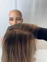 Load image into Gallery viewer, Holly is a 16" length, medium cap made with premium Euro quality human hair