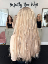 Load image into Gallery viewer, Preorder: Avery is a 23-24" length, small cap made with premium Brazilian quality human hair