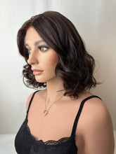 Load image into Gallery viewer, Fantasia is a 14" layered length, small cap made with premium Euro quality human hair