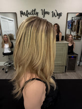 Load image into Gallery viewer, Gianna, 17” layered length, medium handtied cap, with premium Brazilian texture hair
