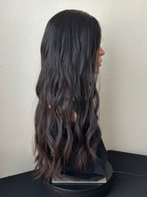 Load image into Gallery viewer, Jessie is a 26” layered length, 10X11 whopper style topper made with premium Euro quality human hair
