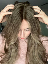 Load image into Gallery viewer, Brittany is a 24” length, small cap made with premium Brazilian quality human hair
