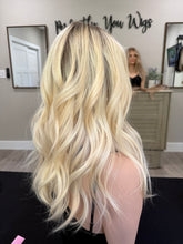 Load image into Gallery viewer, 10x11 whopper style topper with premium Brazilian texture hair
