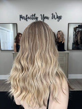 Load image into Gallery viewer, Preorder: Liv, 10x11 whopper style topper, 18” layered length with premium euro texture hair
