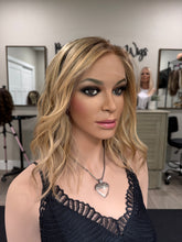 Load image into Gallery viewer, Preorder Cathy, 14” length, small cap with premium euro texture hair

