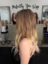 Load image into Gallery viewer, Liv, 20” layered length, 10x11 whopper style topper with premium euro texture hair
