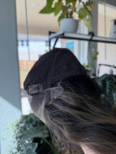 Load image into Gallery viewer, Preorder: Juliet is an 18” curly piece, hand tied stretch small cap made with premium Euro texture human hair
