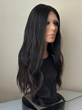 Load image into Gallery viewer, Violet is a 25&quot; long layered length, 10x11 lace top whopper style topper made with premium Brazilian quality human hair
