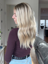 Load image into Gallery viewer, Trinity is a 21” length layered, small cap made with premium Euro texture human hair
