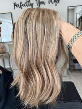 Load image into Gallery viewer, Arabella, 15” length, small cap with premium Brazilian texture hair
