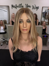 Load image into Gallery viewer, Gianna, 17” layered length, medium handtied cap, with premium Brazilian texture hair

