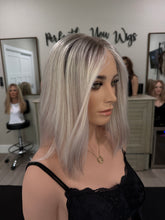 Load image into Gallery viewer, Preorder: Winter closed lace 8x8 topper, 14” length with premium Brazilian texture hair
