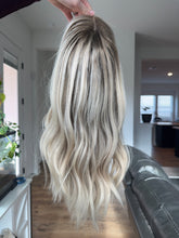 Load image into Gallery viewer, Trinity is a 21” length layered, small cap made with premium Euro texture human hair
