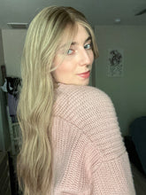 Load image into Gallery viewer, Gianna is a 25” layered length, medium cap made with premium Brazilian quality human hair
