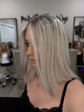 Load image into Gallery viewer, Preorder: Winter closed lace 8x8 topper, 14” length with premium Brazilian texture hair
