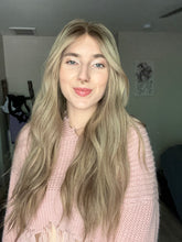 Load image into Gallery viewer, Gianna is a 25” layered length, medium cap made with premium Brazilian quality human hair

