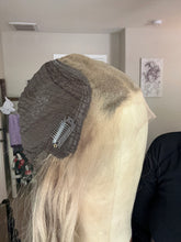 Load image into Gallery viewer, Cassidy is a small cap, 14" layered length and face frame made with premium Brazilian quality human hair
