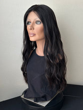 Load image into Gallery viewer, Jessie is a 26” layered length, 10X11 whopper style topper made with premium Euro quality human hair
