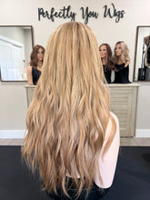 Load image into Gallery viewer, Preorder: Arabella, medical cap silk top lace front, 24” layered length with premium Brazilian texture hair
