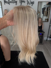 Load image into Gallery viewer, Lucy, 10x10 whopper style topper with premium Brazilian texture hair
