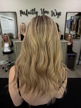 Load image into Gallery viewer, Gianna, 17” layered length, medium handtied cap, with premium Brazilian texture hair
