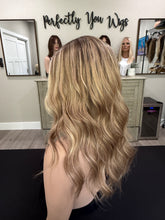 Load image into Gallery viewer, Preorder: Gianna, 20” layered length, small handtied cap with premium Brazilian texture hair
