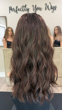 Load image into Gallery viewer, Monique, whopper style topper, silk top lace front, 16” layered length.
