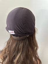 Load image into Gallery viewer, Dorothy is a 17&quot; length, small hand tied stretch cap made with premium Brazilian quality human hair
