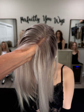 Load image into Gallery viewer, Preorder: Winter closed lace 8x8 topper, 14” length with premium Brazilian texture hair
