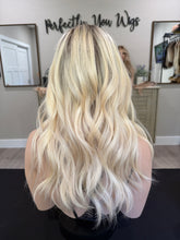 Load image into Gallery viewer, 10x11 whopper style topper with premium Brazilian texture hair
