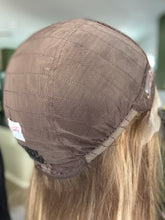 Load image into Gallery viewer, Victoria is a 23” length, medium cap, ULTRA lightweight / low density piece made with premium Brazilian quality human hair
