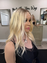 Load image into Gallery viewer, 10x11 whopper style topper with premium Brazilian texture hair
