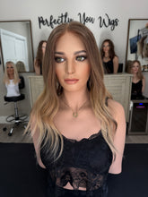 Load image into Gallery viewer, Liv, 20” layered length, 10x11 whopper style topper with premium euro texture hair
