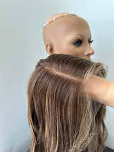 Load image into Gallery viewer, Dorothy is a 17&quot; length, small hand tied stretch cap made with premium Brazilian quality human hair
