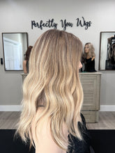 Load image into Gallery viewer, Preorder: Liv, 10x11 whopper style topper, 18” layered length with premium euro texture hair
