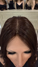 Load image into Gallery viewer, Monique, whopper style topper, silk top lace front, 16” layered length.
