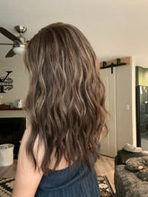 Load image into Gallery viewer, Dorothy is a 17&quot; length, small hand tied stretch cap made with premium Brazilian quality human hair
