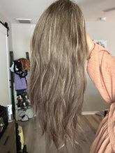 Load image into Gallery viewer, Sale Monica 18” layered length, medium cap with premium Brazilian hair
