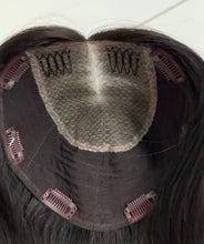 Load image into Gallery viewer, Preorder: Winter closed lace 8x8 topper, 14” length with premium Brazilian texture hair
