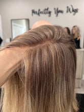 Load image into Gallery viewer, Preorder: Liv, 10x11 whopper style topper, 18” layered length with premium euro texture hair
