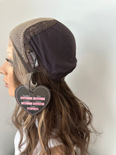 Load image into Gallery viewer, Dorothy is a 17&quot; length, small hand tied stretch cap made with premium Brazilian quality human hair
