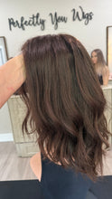 Load image into Gallery viewer, Monique, whopper style topper, silk top lace front, 16” layered length.
