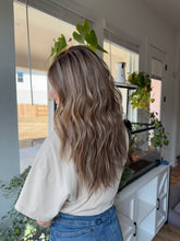 Load image into Gallery viewer, Preorder: Greyson is a hand tied small cap made with 21” euro texture human hair
