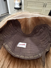 Load image into Gallery viewer, Lucy, 10x10 whopper style topper with premium Brazilian texture hair
