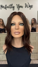 Load image into Gallery viewer, Monique, whopper style topper, silk top lace front, 16” layered length.
