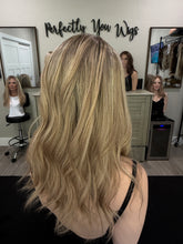 Load image into Gallery viewer, Gianna, 17” layered length, medium handtied cap, with premium Brazilian texture hair
