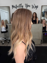 Load image into Gallery viewer, Liv, 20” layered length, 10x11 whopper style topper with premium euro texture hair
