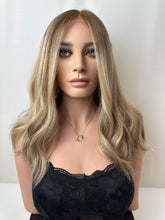 Load image into Gallery viewer, Marigold is an 18&quot; length, medium cap made with premium Euro quality human hair
